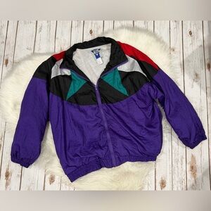 Vintage 90’s Mens Windbreaker Jacket made in Oman. Mint Condition 1XL